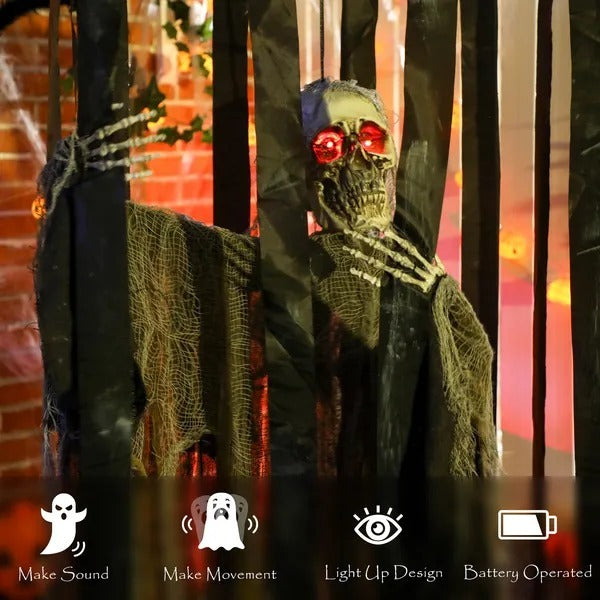 VALKUNDA™ – Premium Animatronic Hanging Skeleton Reaper