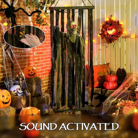 VALKUNDA™ – Premium Animatronic Hanging Skeleton Reaper