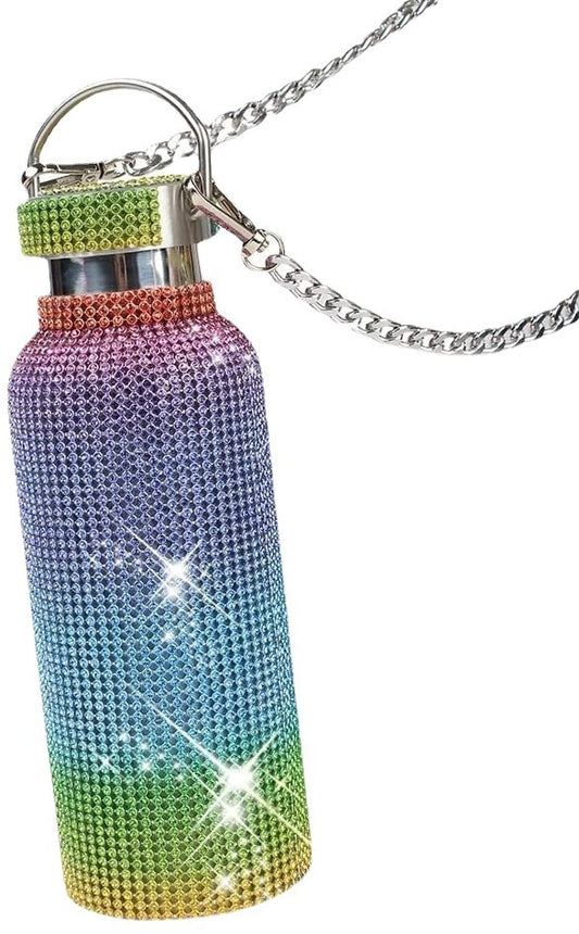 Diamond Insulated Cup With Chain